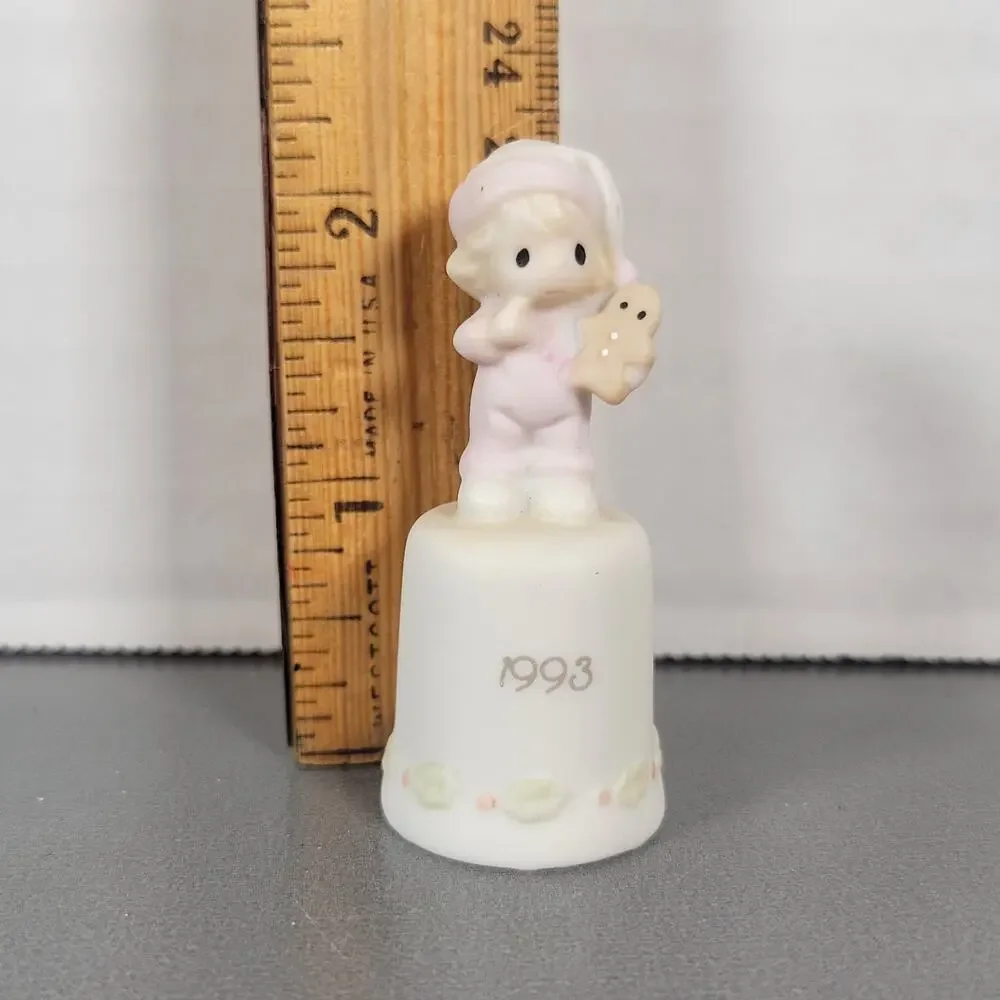 Precious Moments Bell Figurine 1993 Gingerbread Child PMI Indonesia Small 2